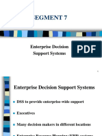 Overview of Enterprises Decision Support Systems