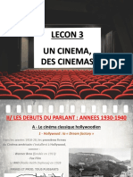 Lecon 3 - Des Cinemas H6 (L'âge Classique D'hollywood)