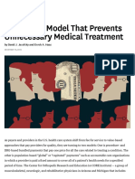A Payment Model That Prevents Unnecessary Medical Treatment