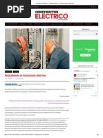 Constructor Eléctrico - Mantenimiento en Instalaciones Eléctricas