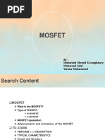 Mosfet: By: Mohamed Ahmed EL - Maghawry Mohamed Adel Yomna Mohammed