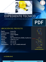 Expediente Tecnico Canal de Riego