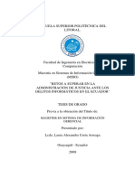 Delitos Informaticos en Ecuador y Administracion de Justicia