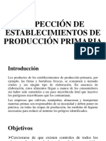 Inspección de Establecimientos de Producción Primaria