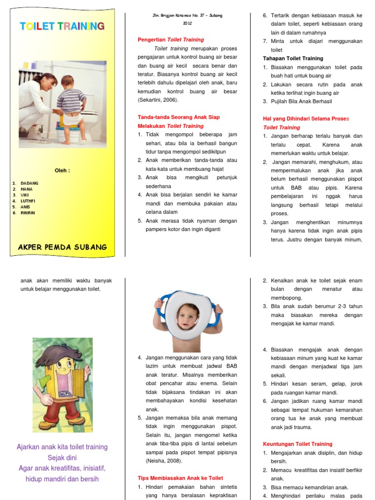 Leaflet Toilet Training | PDF