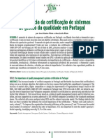 A importância da certificação de sistemas de gestão da qualidade em Portugal