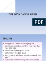 2 Tipe Data Dan Variabel