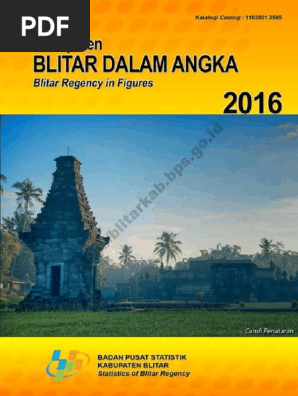 Kabupaten Blitar Dalam Angka 2016