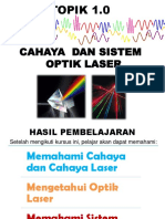 TOPIK 1 Cahaya & Sistem Optik Laser