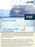Company Profile PT. Dentino