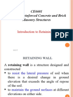 Introduction To Retaining Wall