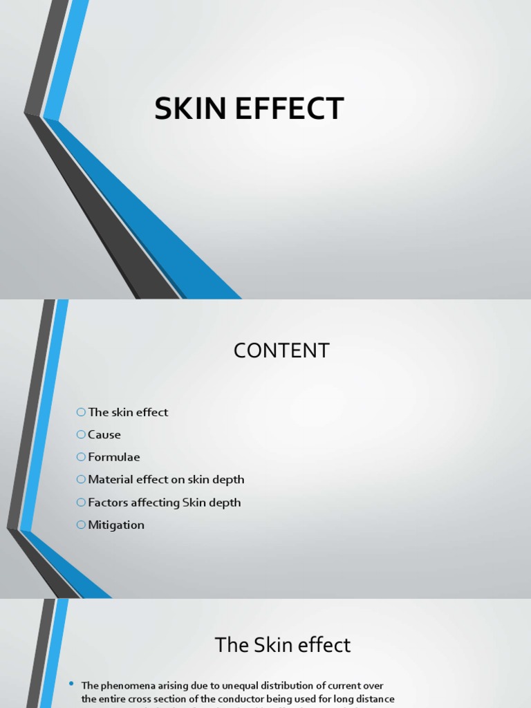 Understanding Skin Effect in Conductors | PDF | Force | Physical Quantities