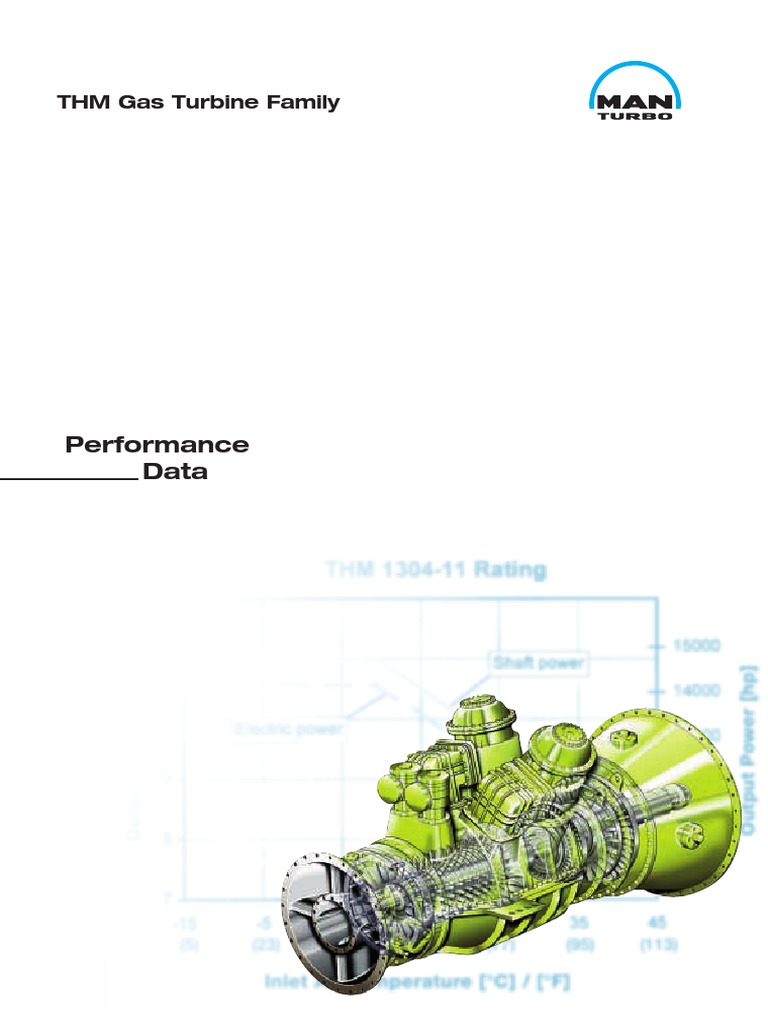 THM 1304 Gas Turbine Performance Data | PDF | Gas Turbine | Combustion