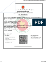 Bangladesh TIN Certificate Online