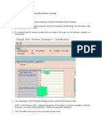 Configuration of Purchase Requisition Release Strategy