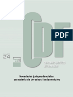 Novedades Jurisprudenciales en Materia de Derechos Fundamentales (Derecho Español)
