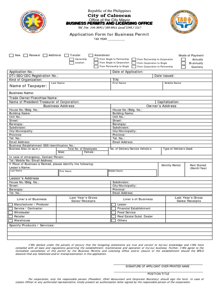 application-form-for-business-permit-2016-pdf-pdf-business-government