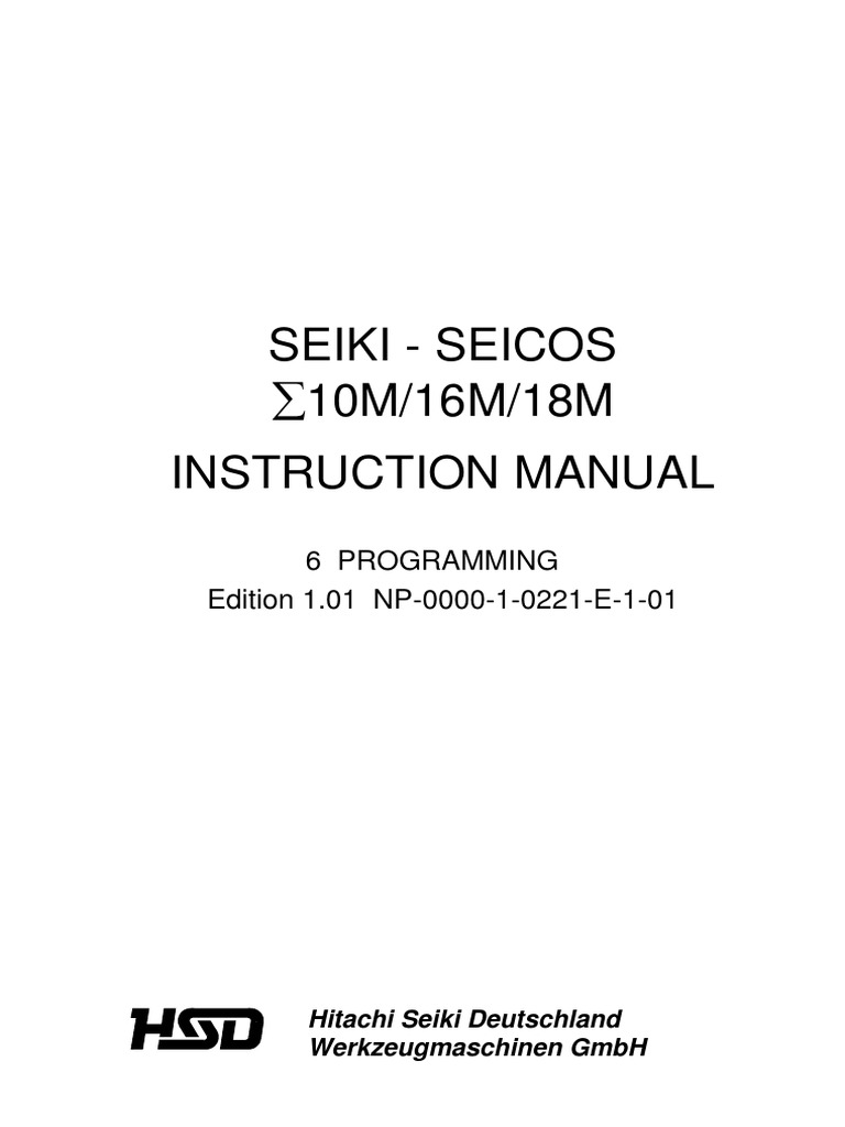 Miiさん GerNP 0000 1 0221 E 1 01 | PDF | Drilling | Variable