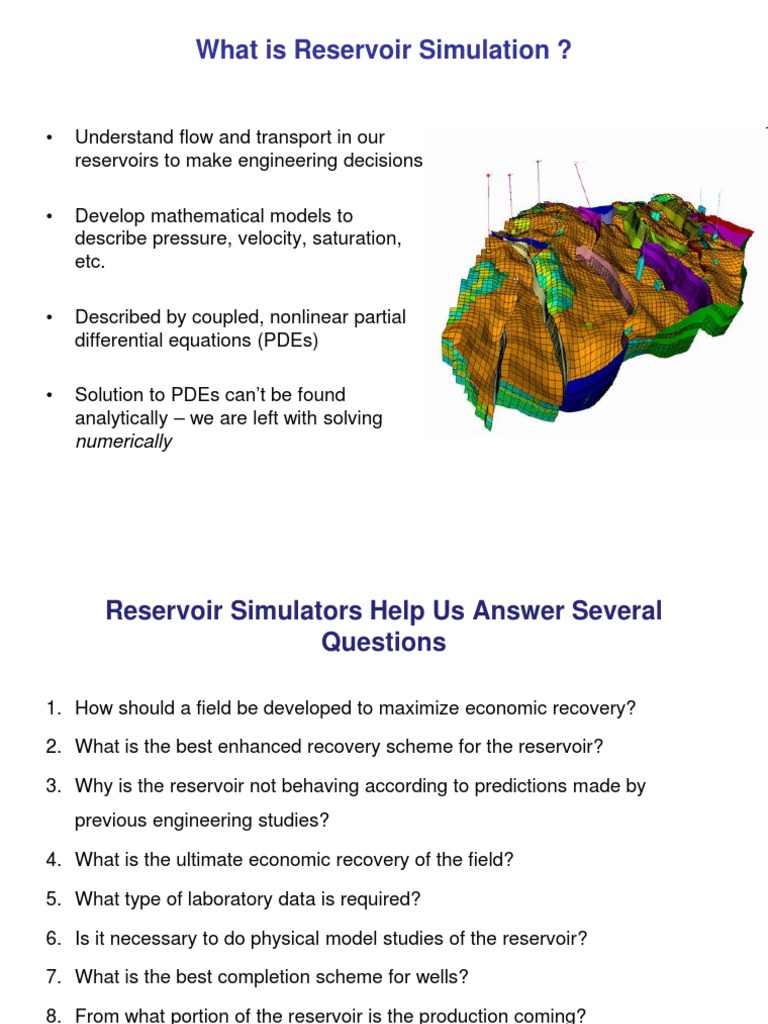 Understanding Reservoir Simulation Basics | PDF | Numerical Analysis ...