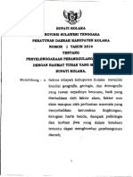 Perda Kolaka 1 2014 Penyelenggaraan Penanggulangan Bencana