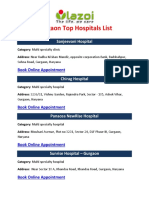 Gurgaon Top Hospitals List - Lazoi.com