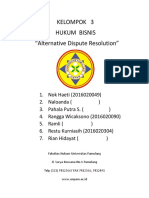 HUKUM BISNIS KEL. 3 (Alternatif Dispute Resolution)