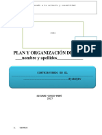 Plan y Organización de Vida