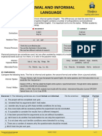 Formal & Informal Language PDF