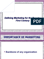 Defining Marketing For The Twenty-First Century