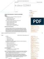 Talleres de Cisco CCNA1 - Cálculo de Subredes IPv4 9.1.4