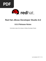 Red Hat Jboss Developer Studio 8.0: 8.0.0 Release Notes