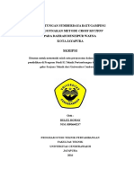 Perhitungan Sumberdaya Batugamping Metode Cross Section