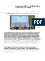 Cobat 30 Anni Di Buoni Risultati Passati e Della Corsa Al Futuro