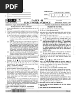 NET Paper II Electronic Science