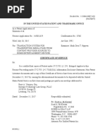 In Re Patent Application of Simmons, Et Al. - UP Protest Under 37 C.F.R. 1.291