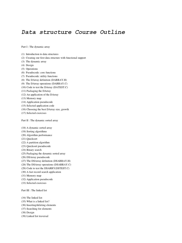 Data Structure | PDF | Array Data Structure | Computer Engineering