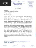 Letter of Rep. Nydia Velazquez to Chairman Jeb Hensarling