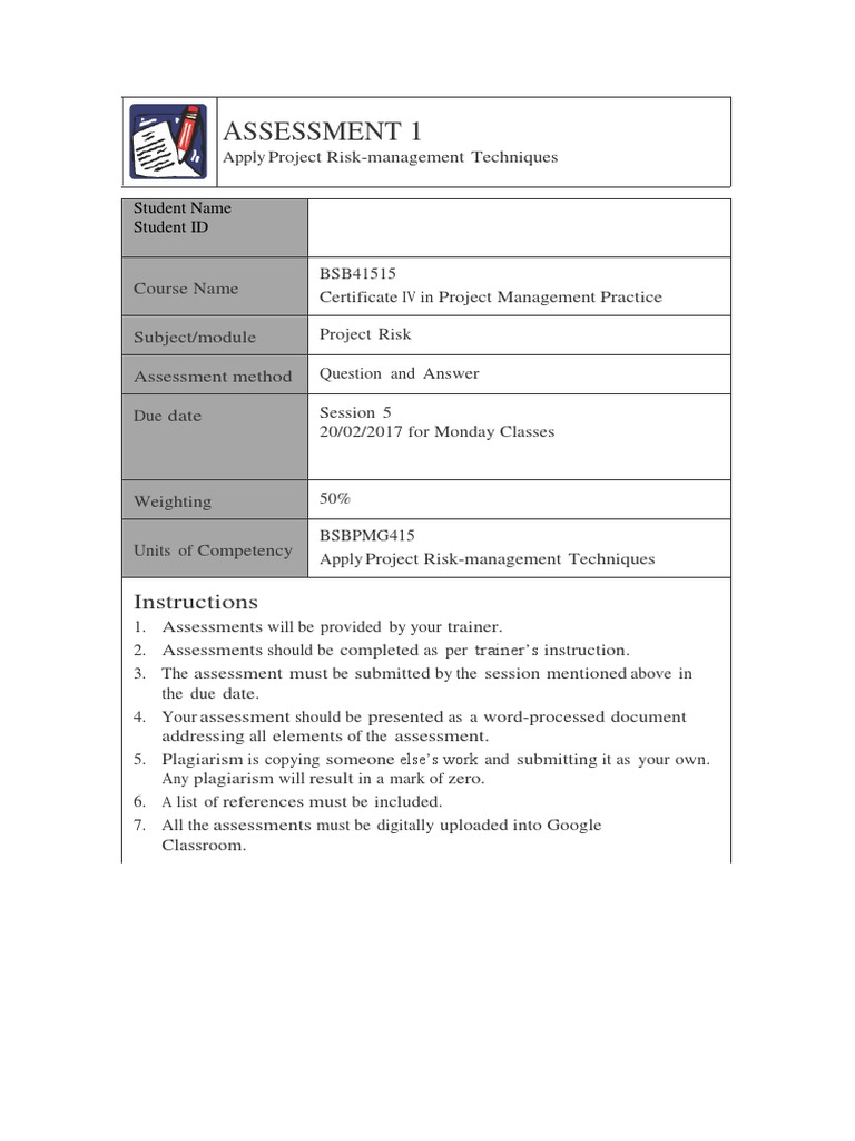 Project Risk Management Q&A Guide | PDF
