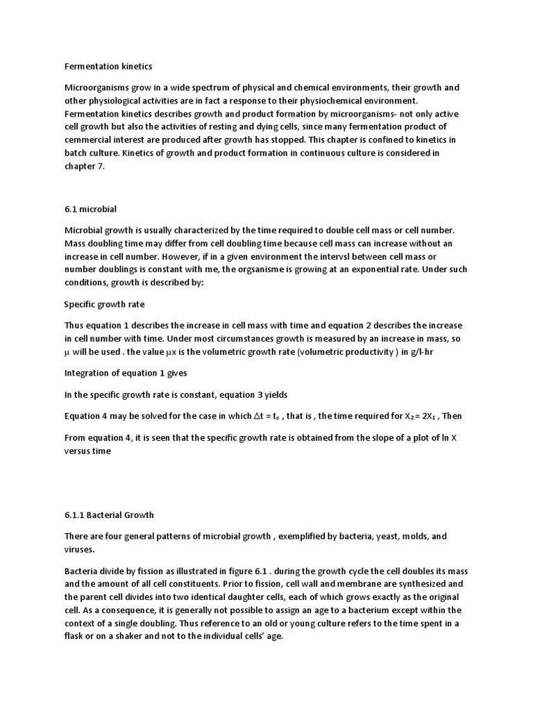 Fermentation Kinetics in Batch Culture | PDF | Colony Forming Unit | Heat