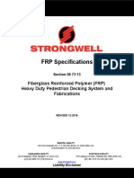 FRP Pedestrian Heavy Duty Decking System Specification