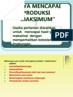 BAB VI. Upaya Mencapai Produksi Maksimum