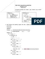 Mid Test Analisis Algoritma: If ( ) Then