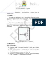 EXP11 JEFT Transistor as a Switch