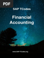 SAP-TCodes Module FI-EN PDF