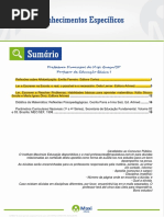 Conhecimentos Específicos Pedagógicos