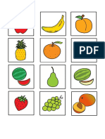 Frutas y Verduras Pictogramas 