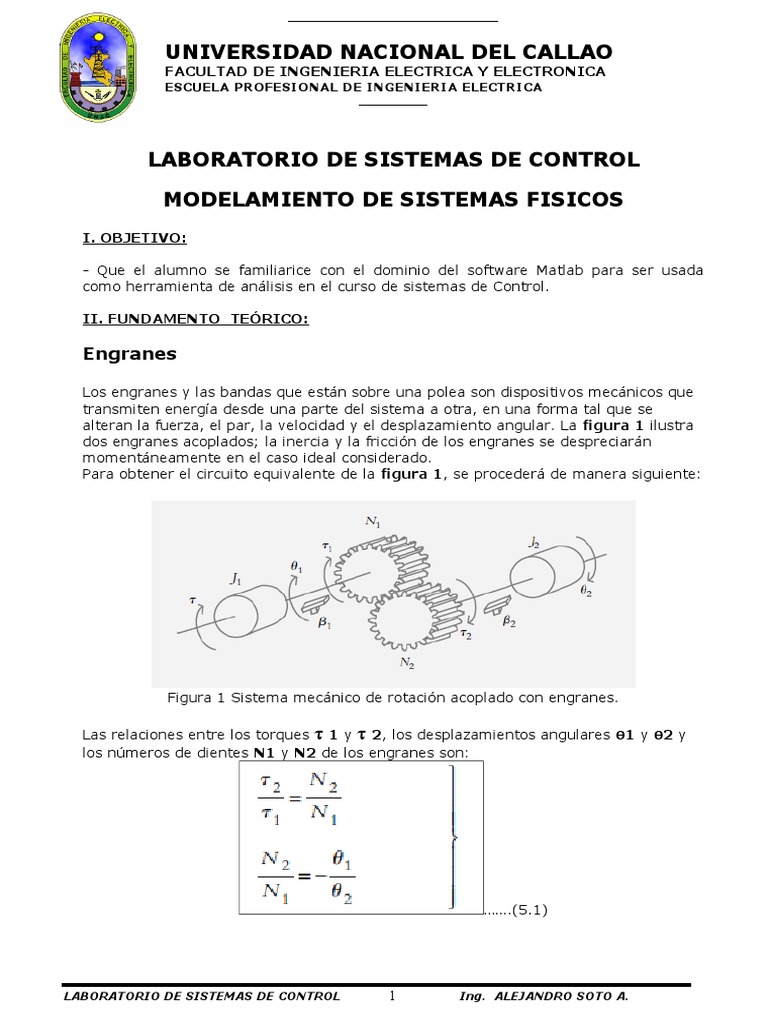 Modelamiento de Sistemas de Control en Matlab | PDF | Sistema de ...