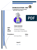 Universidad Nacional Del Altiplano Costos y Presupuests