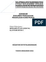 Adendum Rehab Gedung Kantor BWSS I PDF