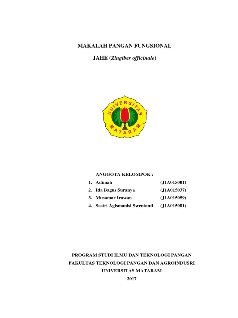 Contoh Makalah Teknologi Pangan Dikdasmen